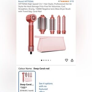 *USED ONCE* 5 In 1 Hair Styler - Professional Hot Air Styler No Heat Damage